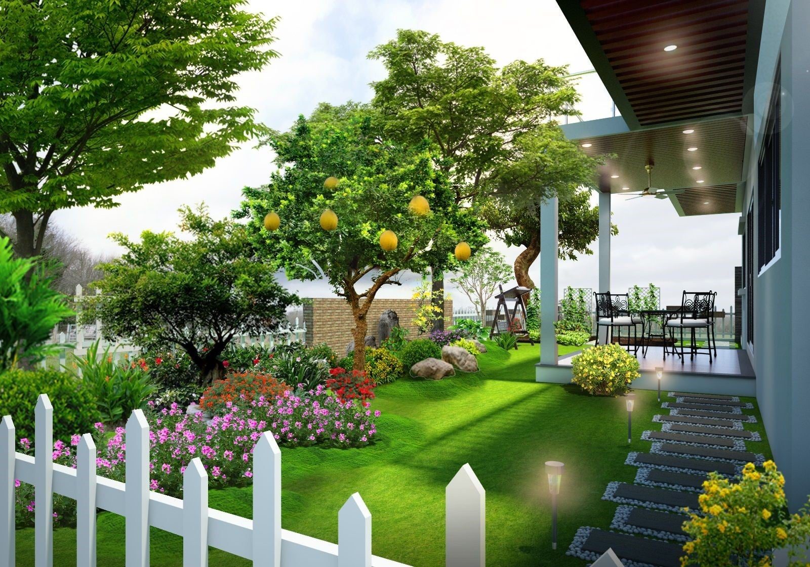 Top 9 mẫu sân vườn đẹp khiến người nhìn say đắm| Datsaithanh.vn